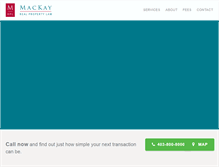 Tablet Screenshot of mackaylaw.ca